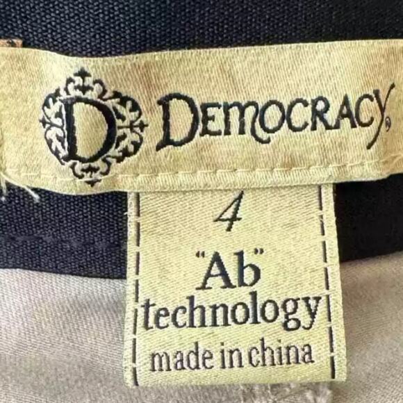 Democracy Ab Solution Zipper Moto Ankle‎ Length Skinny Jeans Leopard Size 4 - Picture 6 of 8